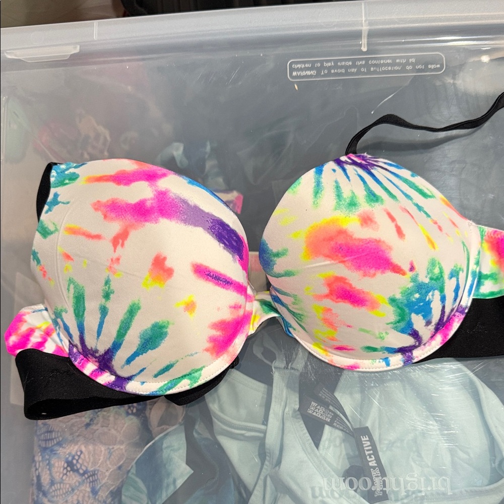Victoria’s Secret PINK Colorful Tie-Dye Bra